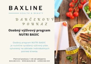 Darcekovy poukaz | Baxline s.r.o. | Individualny vyzivovy program