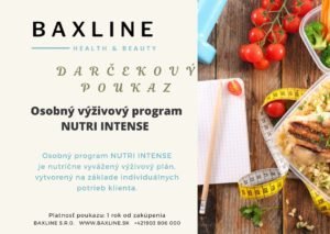 Darcekovy poukaz | Baxline s.r.o. | Individualny vyzivovy program